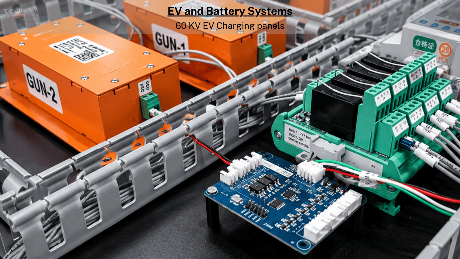 EV and battery systems 60 kV EV charging panels box build