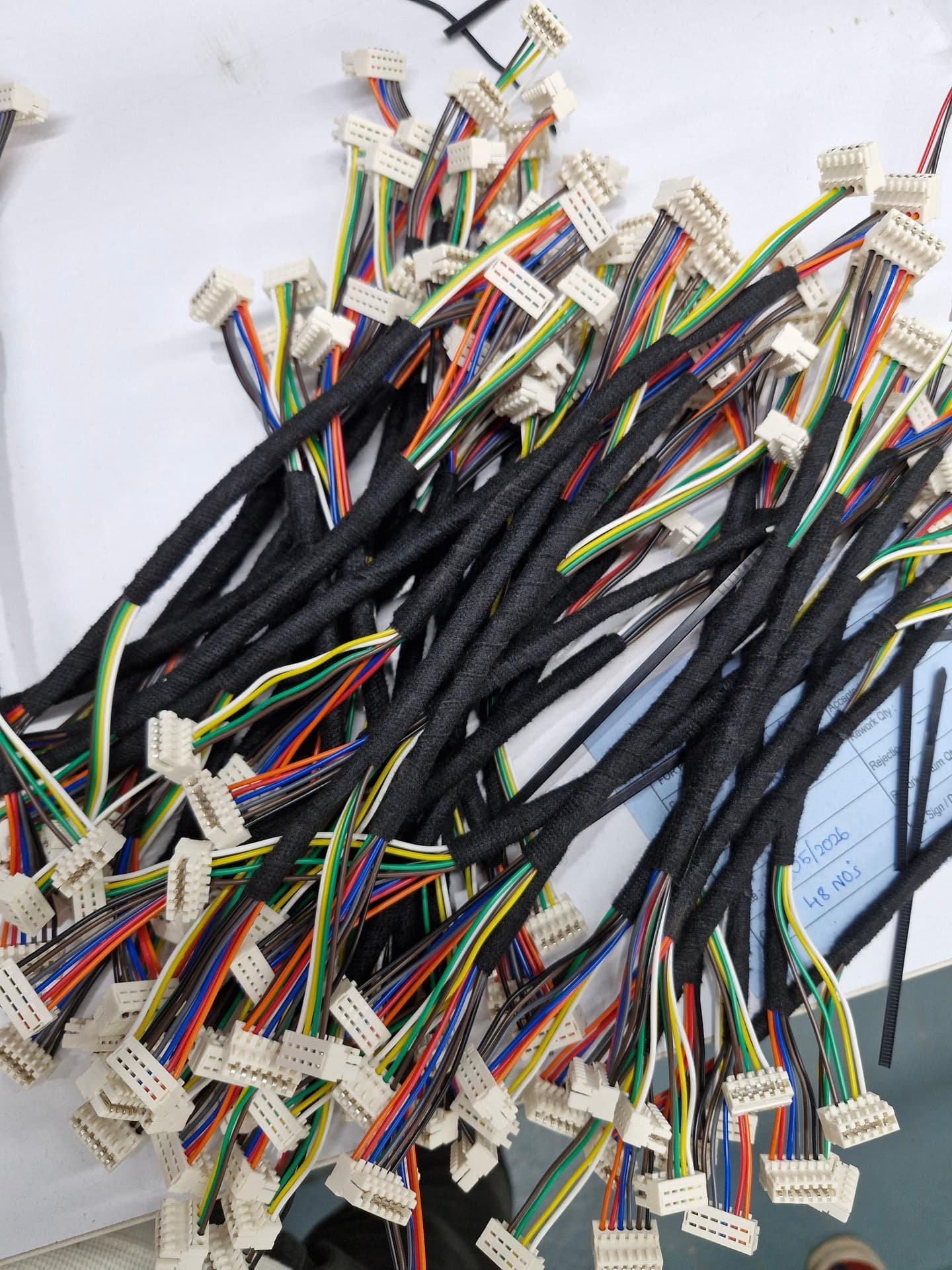 Industrial communication harness with sealed connectors