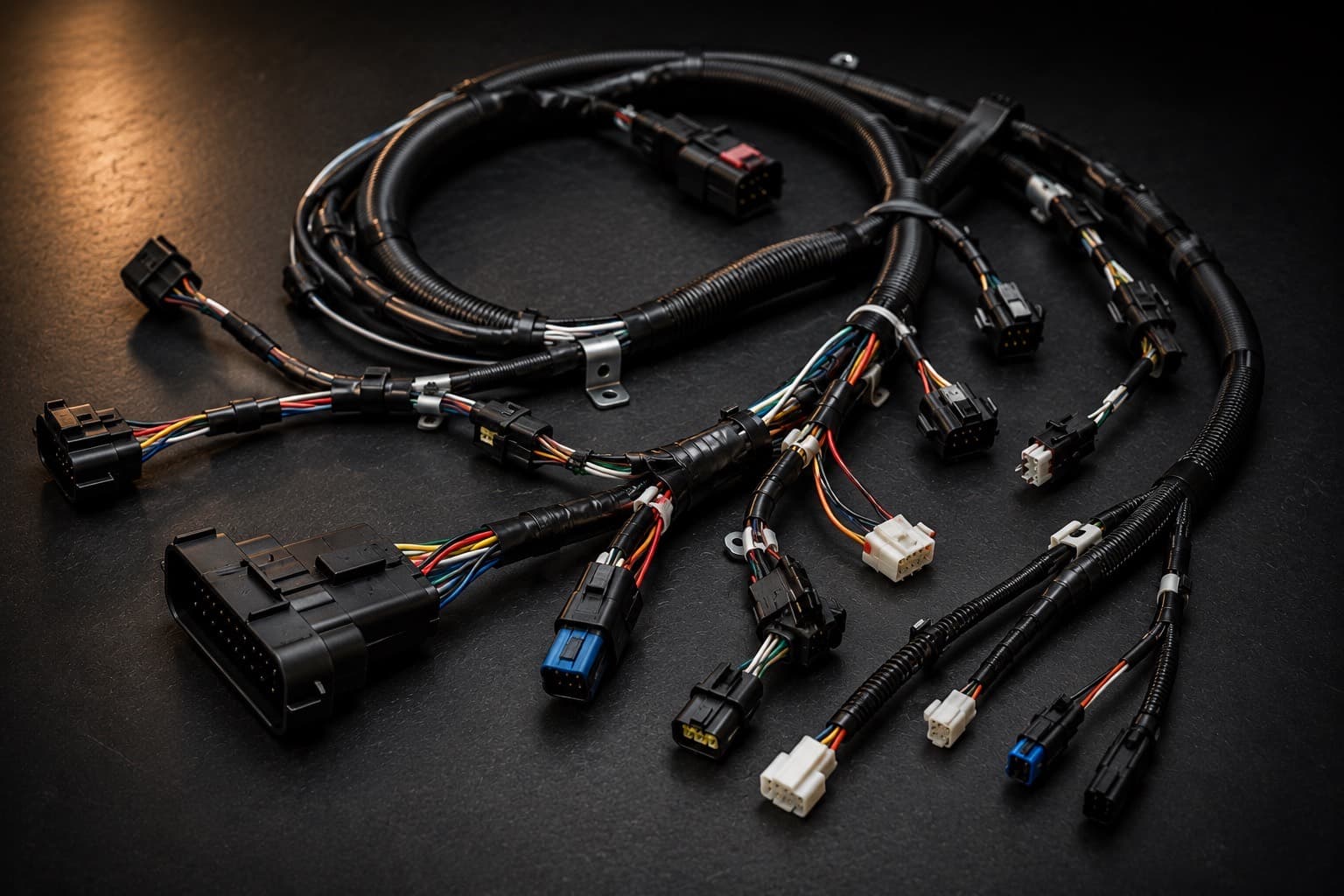 Robotics cable harness for industrial robot dress packs
