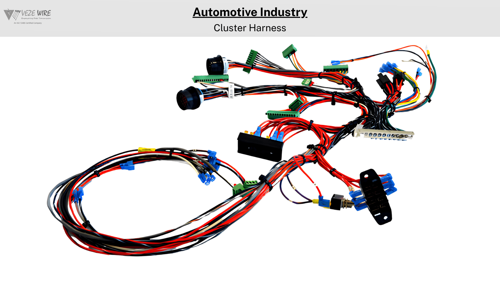 Automotive industry cluster harness